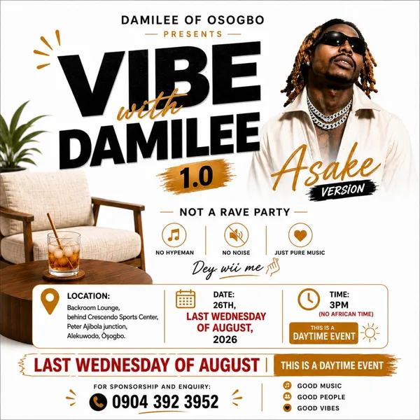Vibe With Damilee 1.0 | Àṣàkẹ́ version