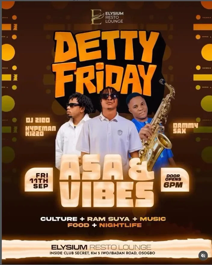 Detty Friday with Asa & Vibes