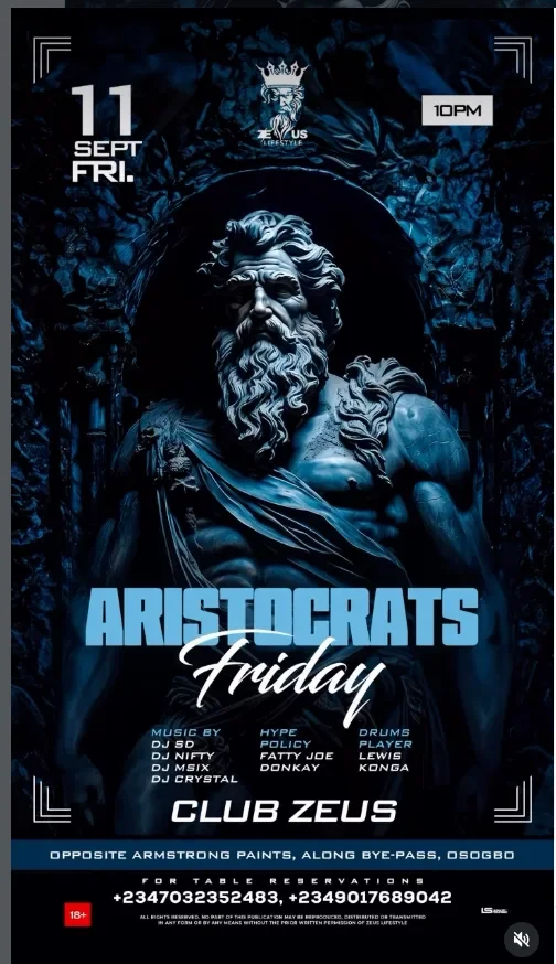 Aristocrats Friday