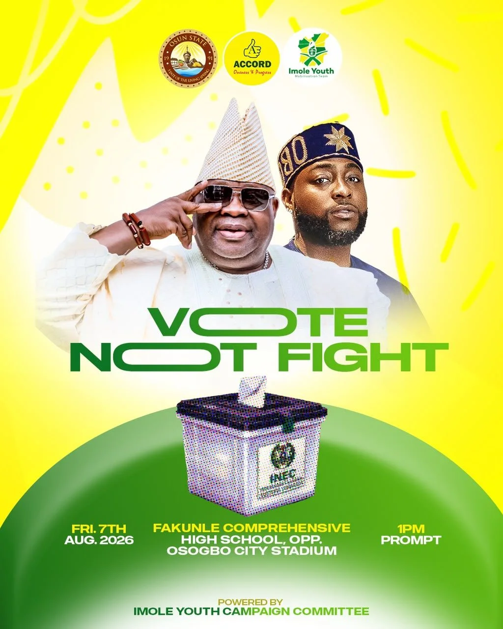 VOTE NOT FIGHT