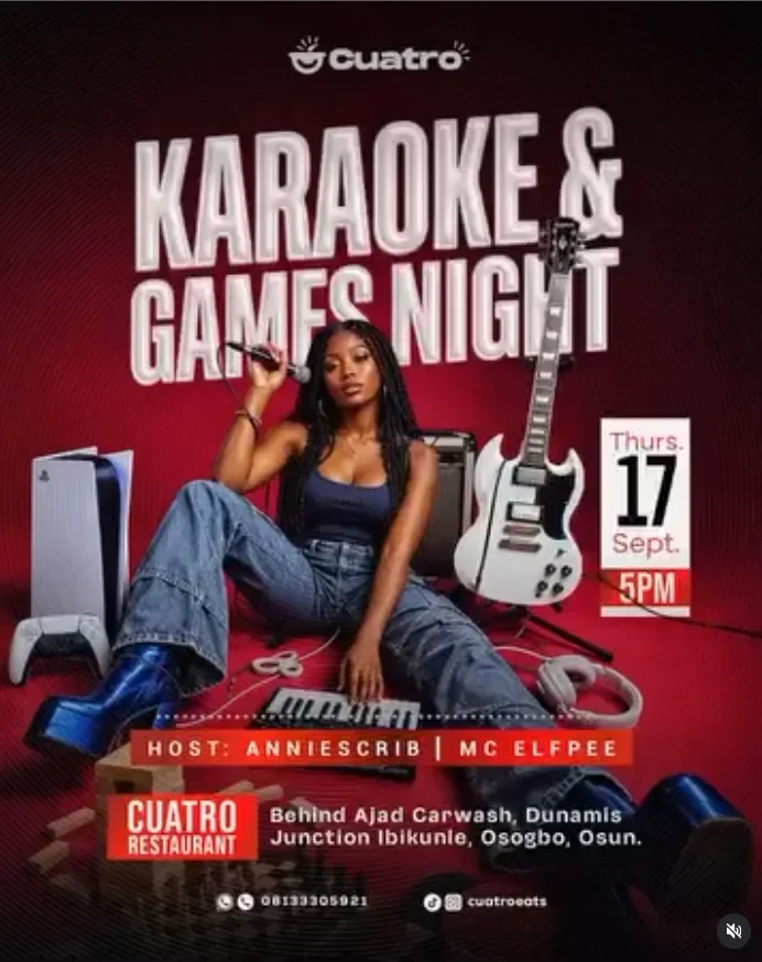 KARAOKE AND GAMES NIGHT